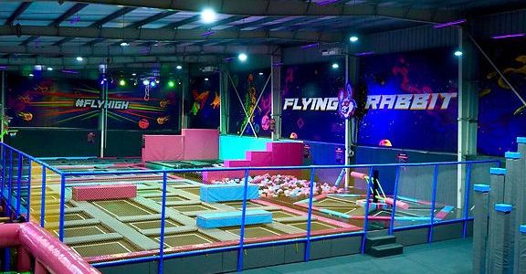 flying rabbit trampoline adventure park